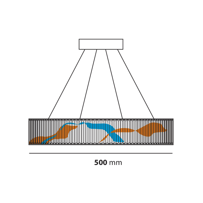 Chandelier  5020/500 3C Loox