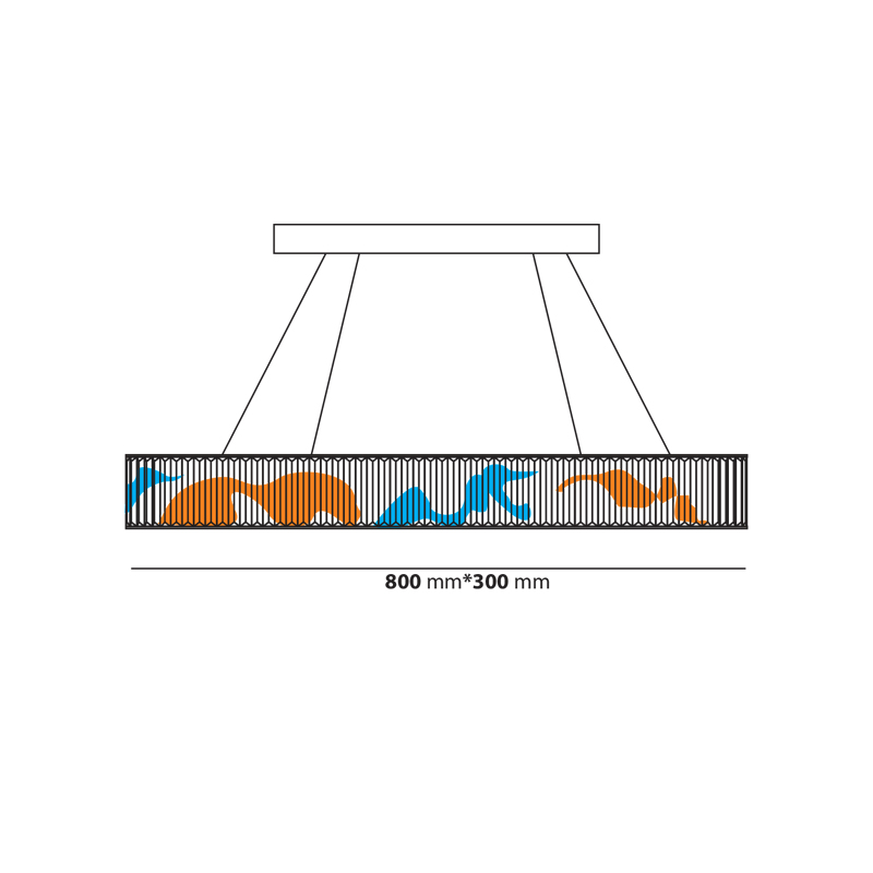 Chandelier  5020/830 3C Loox