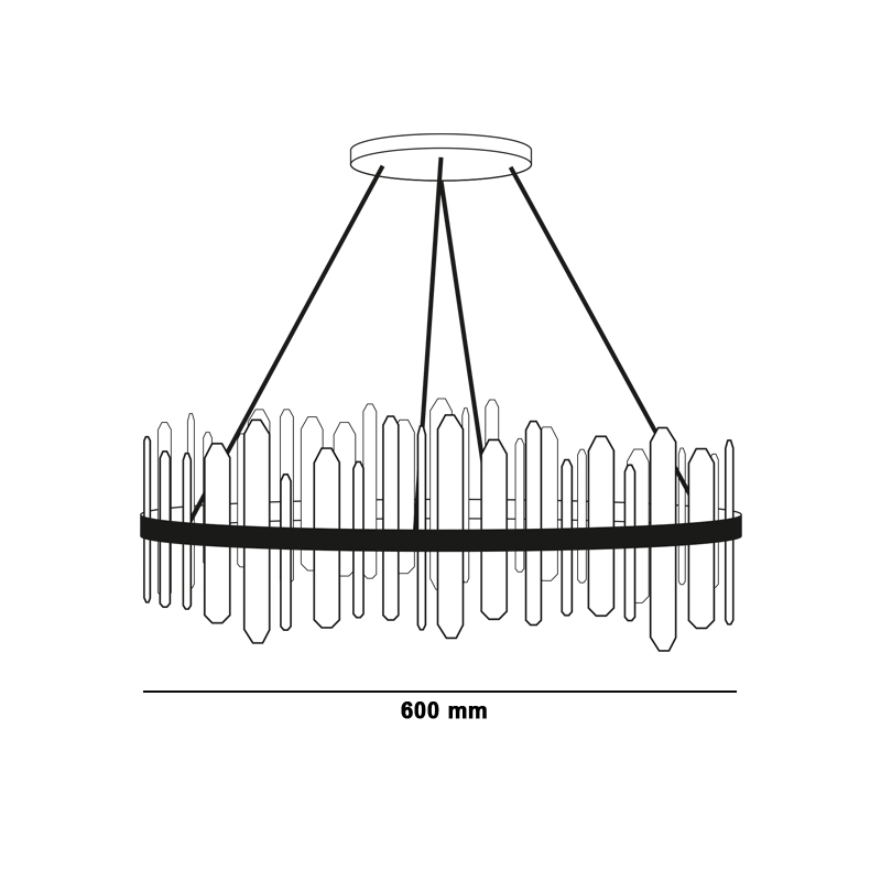 Chandelier  A3050/600 Loox