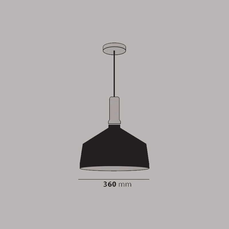 Hanging Lamp 5005C Black Loox