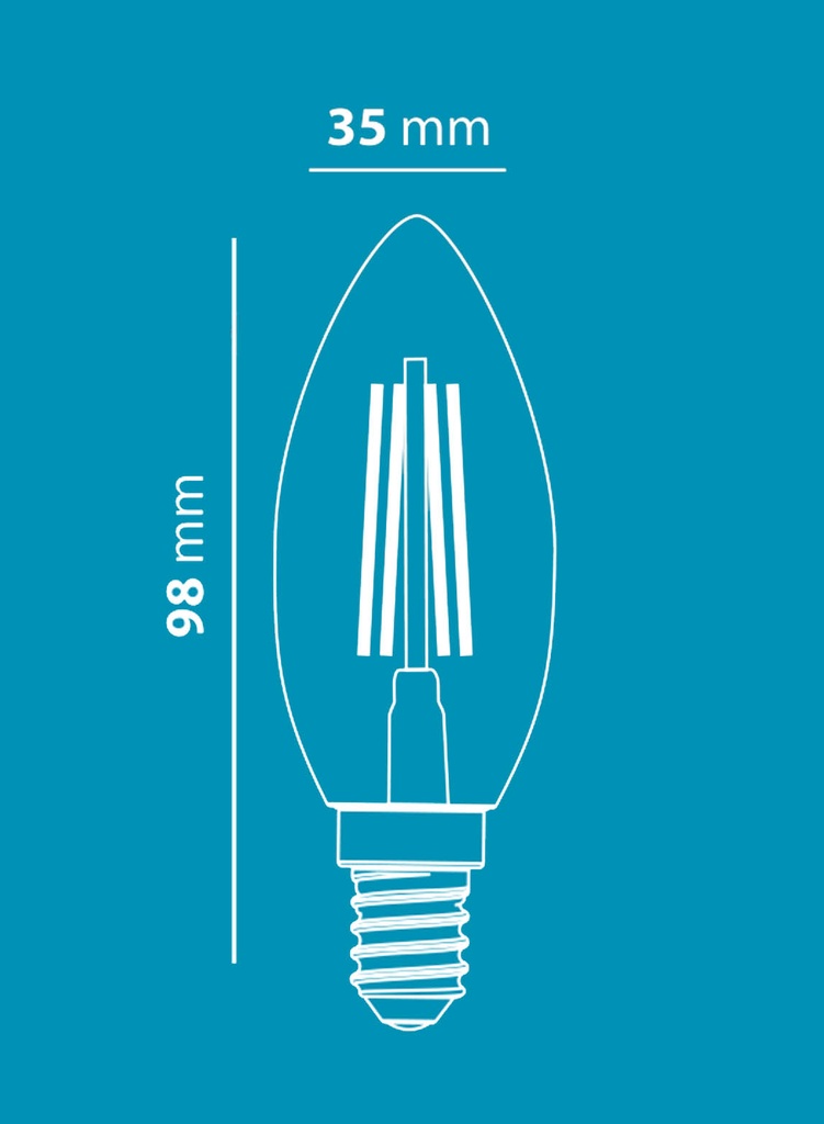 Filament Candle 4W Loox