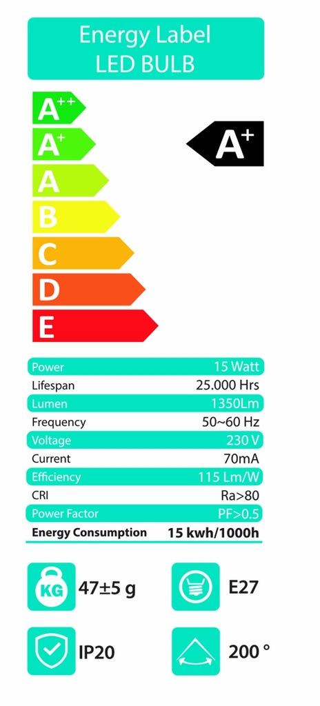 A Bulb 15W  Loox