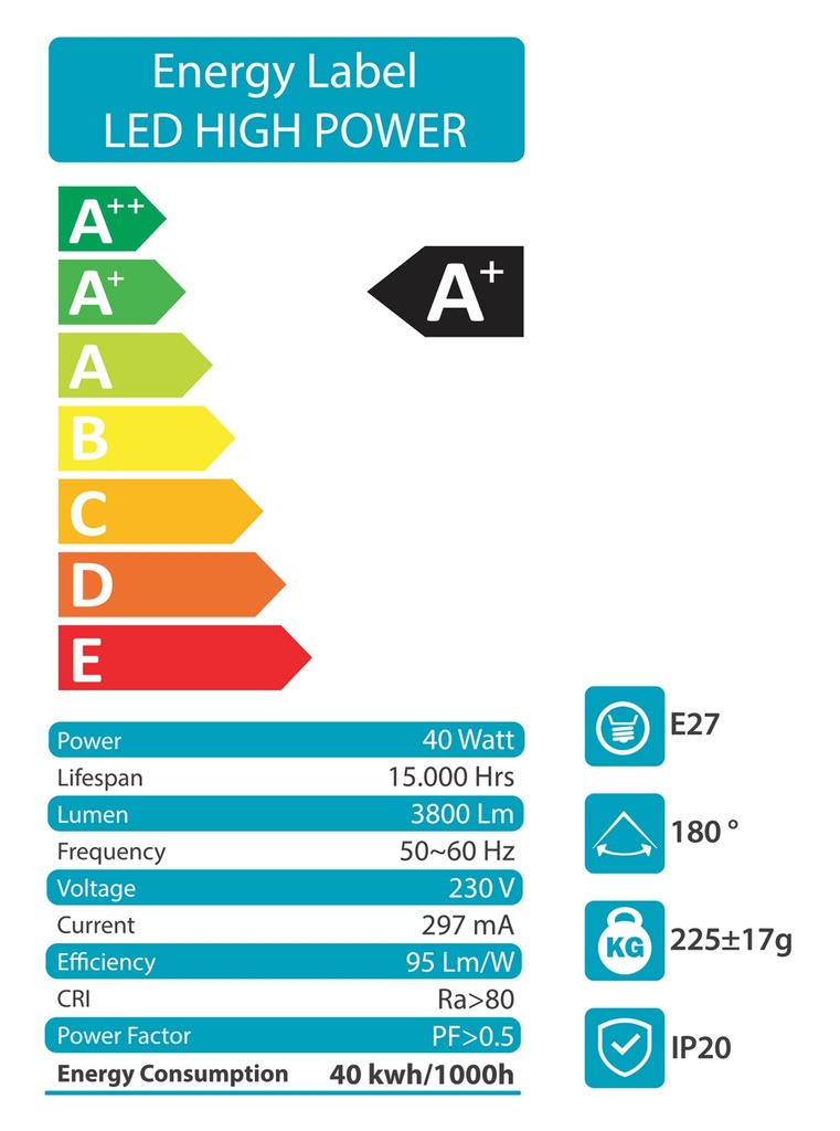 T Bulb 40W Loox