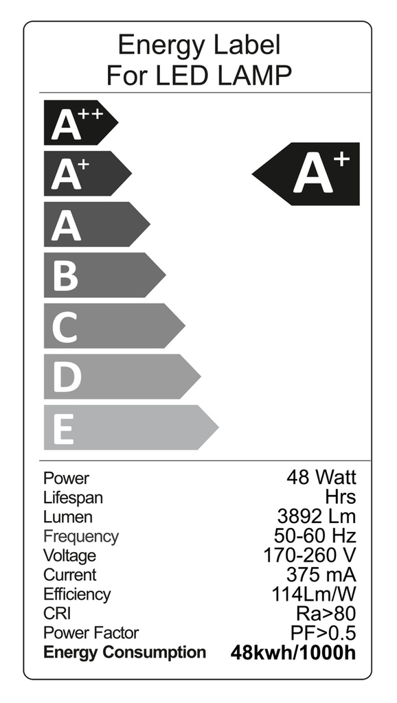 48W LED FAN LAMP WITH BODY  3000K LUMINATION