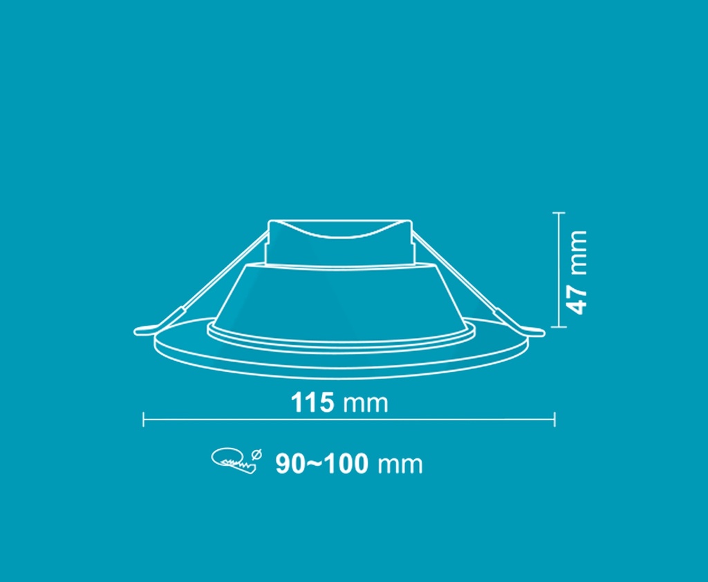 Downlight 7W D3  Loox