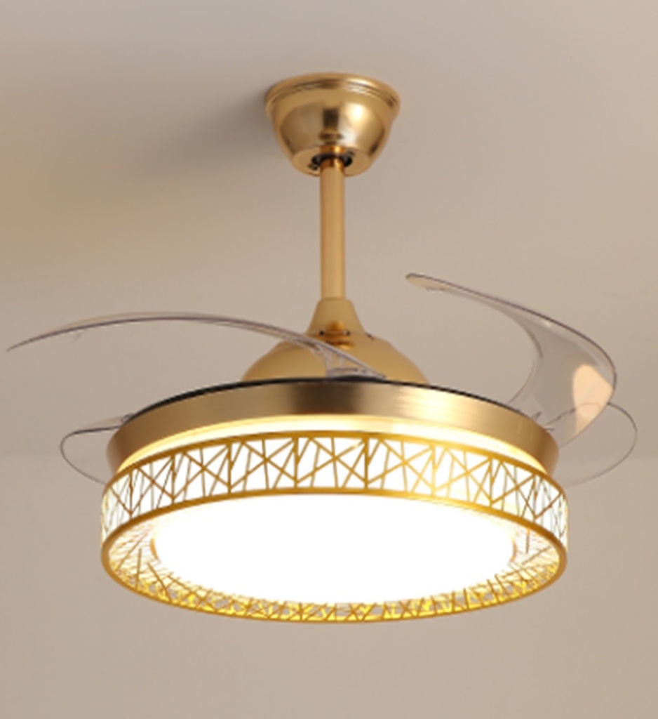 Ceiling Fan With Light 72011G Gold Loox