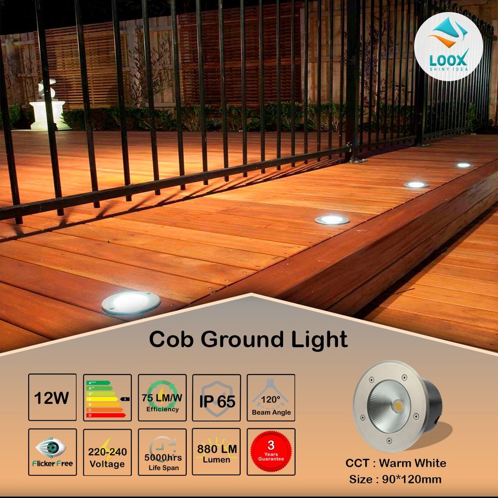 Cob Ground Light 12W Loox