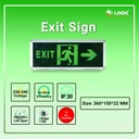 Exit Sign 3W 360X150X25 Loox