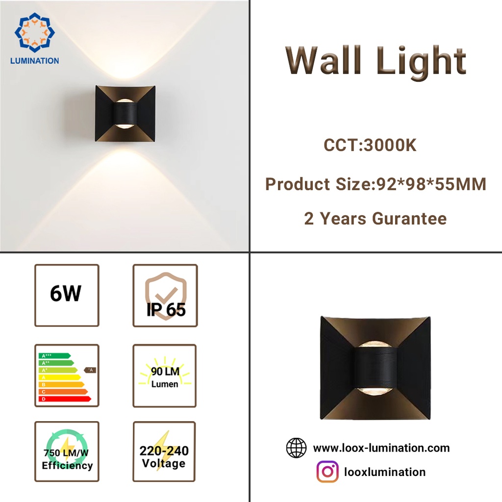 Wall Light 6W 92*98*55 Lumination