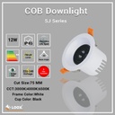 12W IP65 COB Downlight Anti-Glare Black Loox