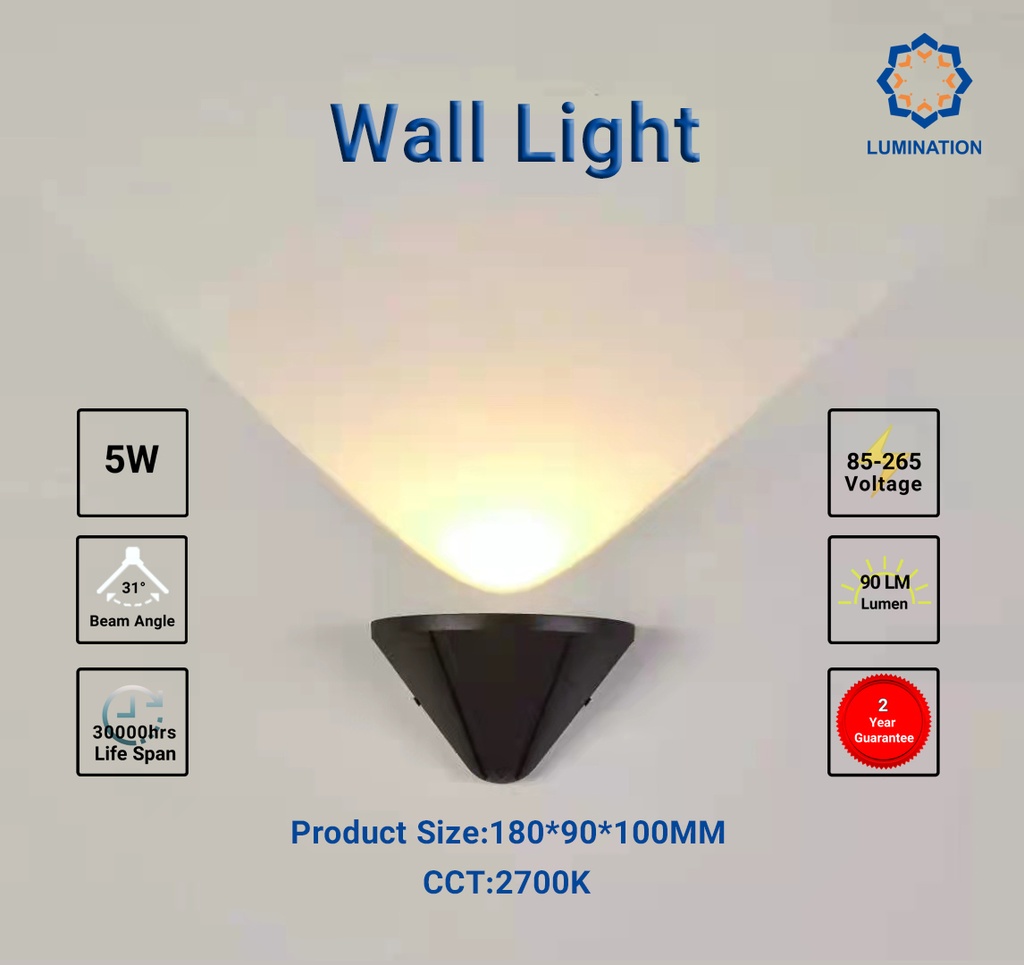 Wall Light Ol28335 Black Lumination