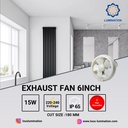 Exhaust Fan 15W  Round 6" Lumination