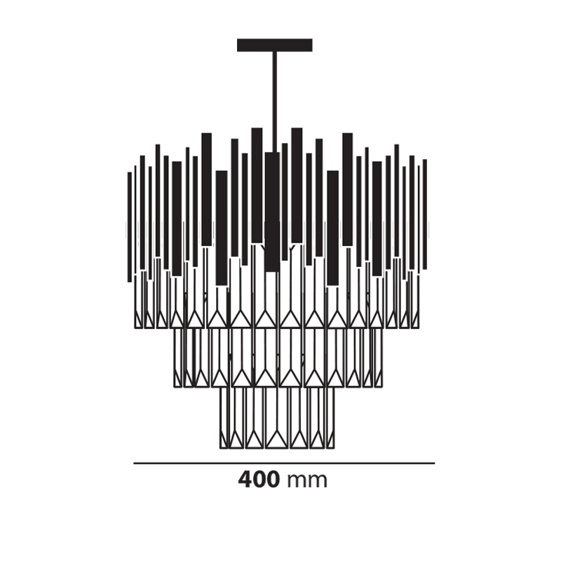 Chandelier  A3027-400 Gd Loox