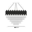 Chandelier  A3027-600 Gd Loox