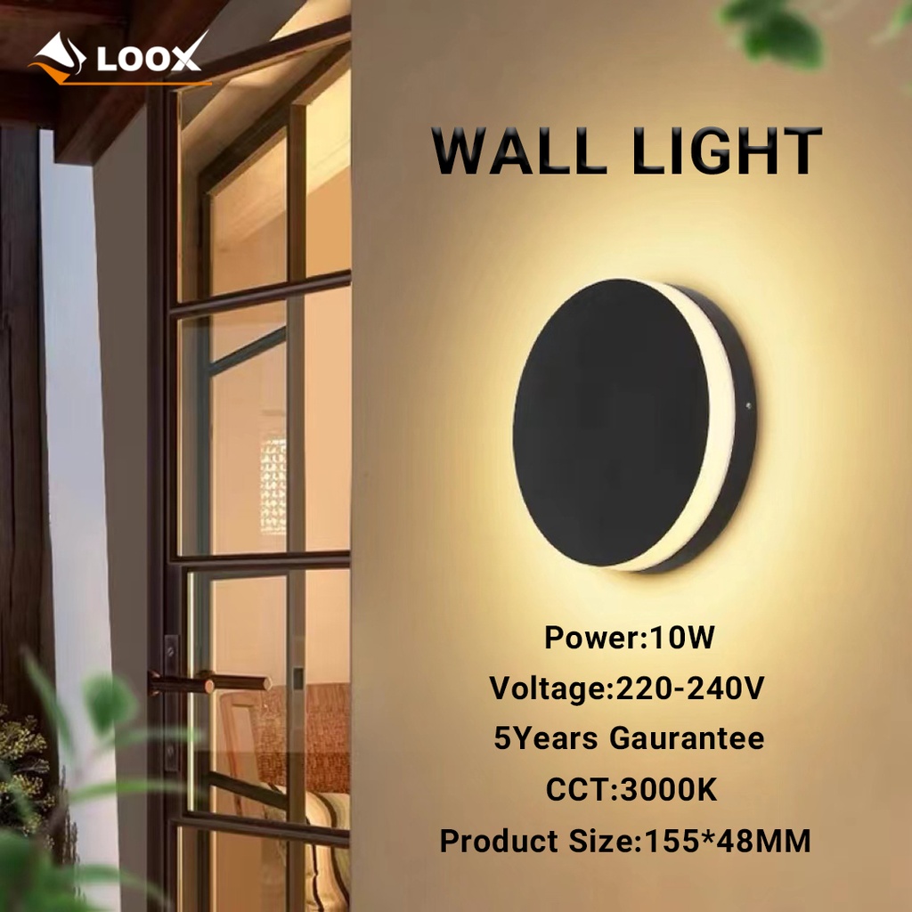 Wall Light 10W Concrete Finish 155*48 Loox