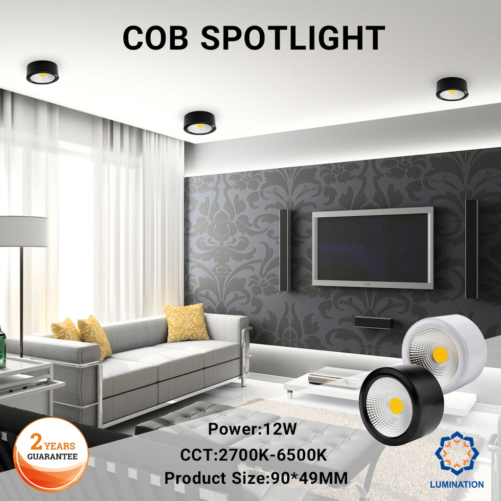 Cob Spotlight 12W White Lumination