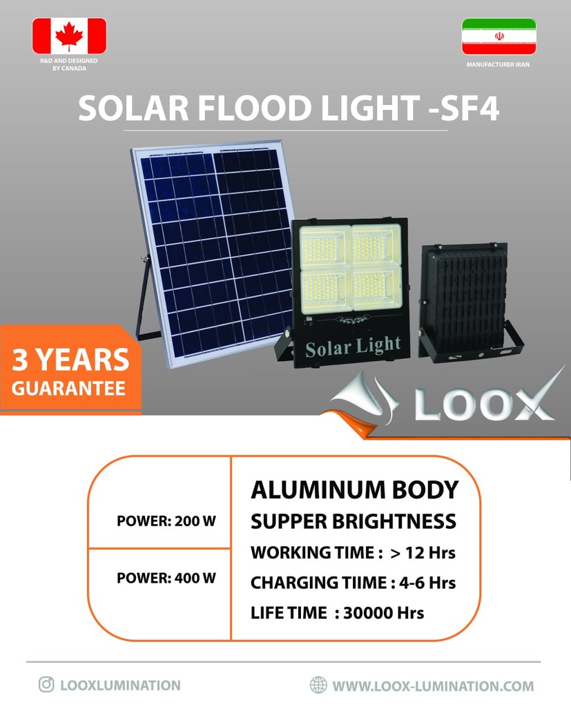 Solar Smd Flood Light 400W Sf4 Loox