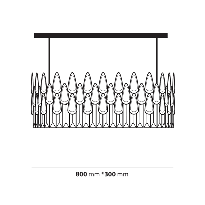 Chandelier  A3025-800*300 Loox