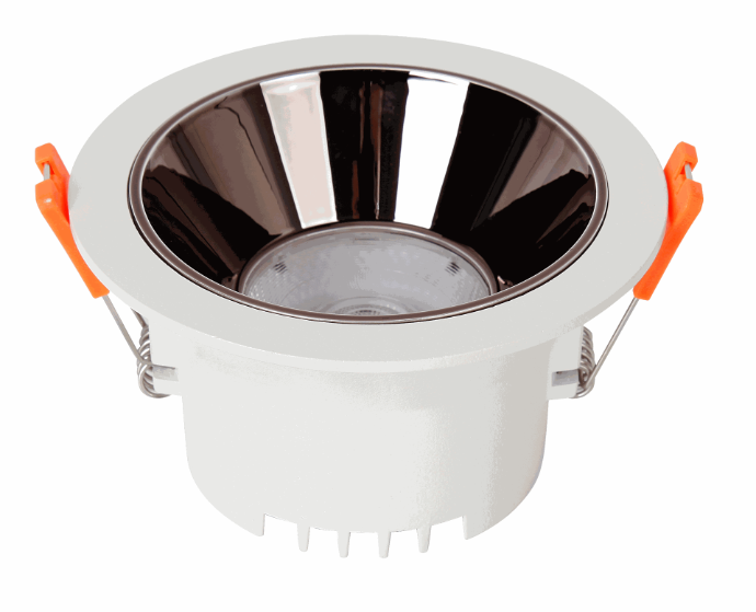 12W COB Downlight Anti-Glare Chrome Black Loox