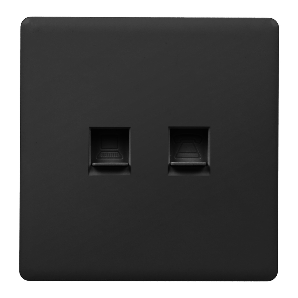 PC & Telephone Socket Glass Series Loox