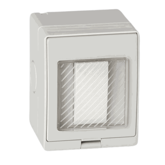 Light Switch Waterproof 1 Gange Piano Loox