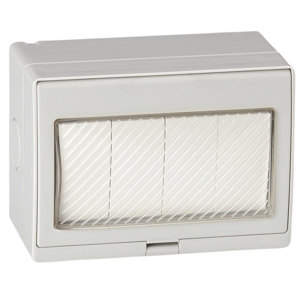 Light Switch Waterproof 4 Gange Piano Loox
