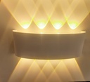 8W Decoration White Four Side Wall Light Ww /Wh Body