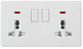 Double Universal Socket With Switch Latif Series Loox