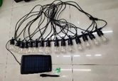 Solar String Light With Filament Lamp Lumination