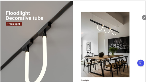 48V Magnetic Neon Tube Track Light Loox