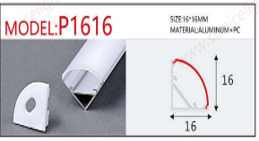 Corner Linear Profile X-58 16*16mm Loox
