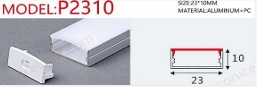 Surface Linear Profile XT-438 23*10mm Loox