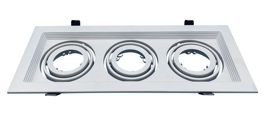 [LJH13A31A4W] Gu10 & Mr16 Triple Frame White Loox