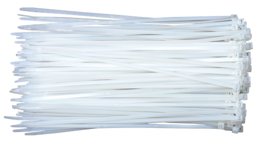 [1901200358W] Plastic Cable Zip Ties white 3.5mm* 200 (100PCS) loox