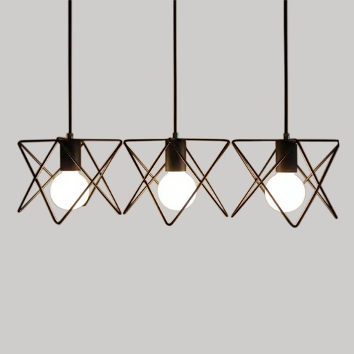 [LDHL8001178] Hanging Lamp 1178 Black Loox