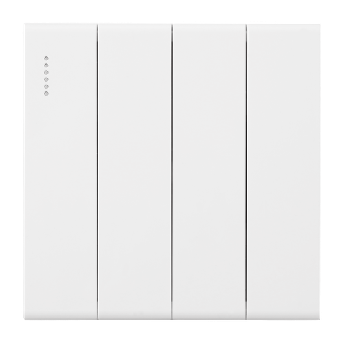 Light Switch 4 Gange Piano Loox