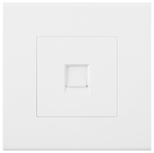 Telephone Socket Single Port Piano Loox