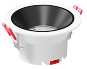 12W COB Downlight Anti-Glare Black Loox